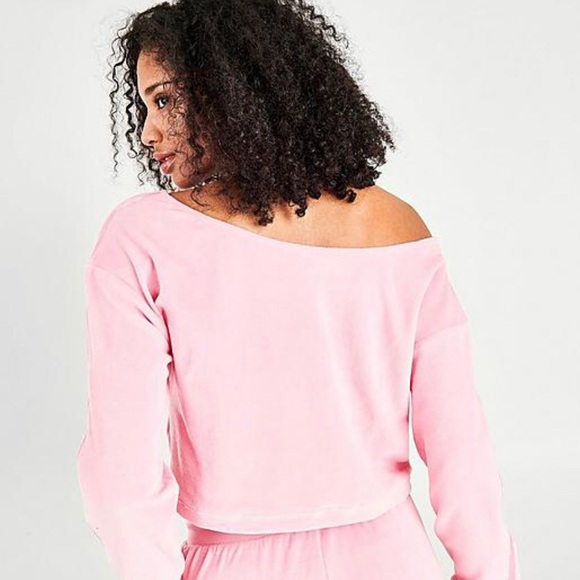 🌸💓Pink Core Adidas Off the shoulder crop - Picture 2 of 3